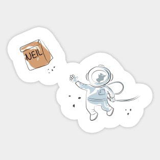 Neil Armstrong - Cute Astronaut Design Sticker